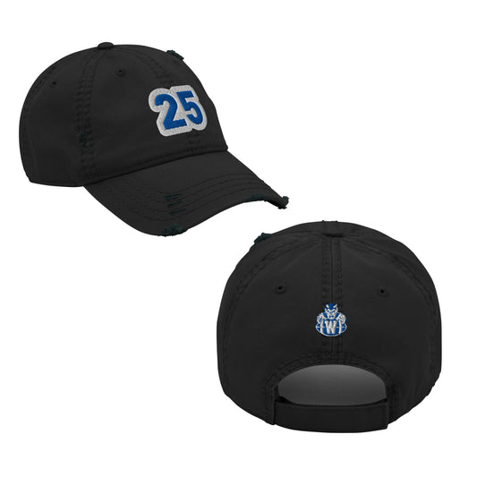 Westfield Football Distressed Hat Personalized with Number (Front)