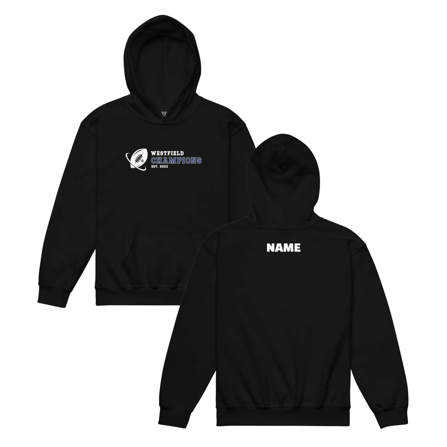 Westfield PAL Champions Youth Hoodie Personalized with Name - FITGEAR 4U
