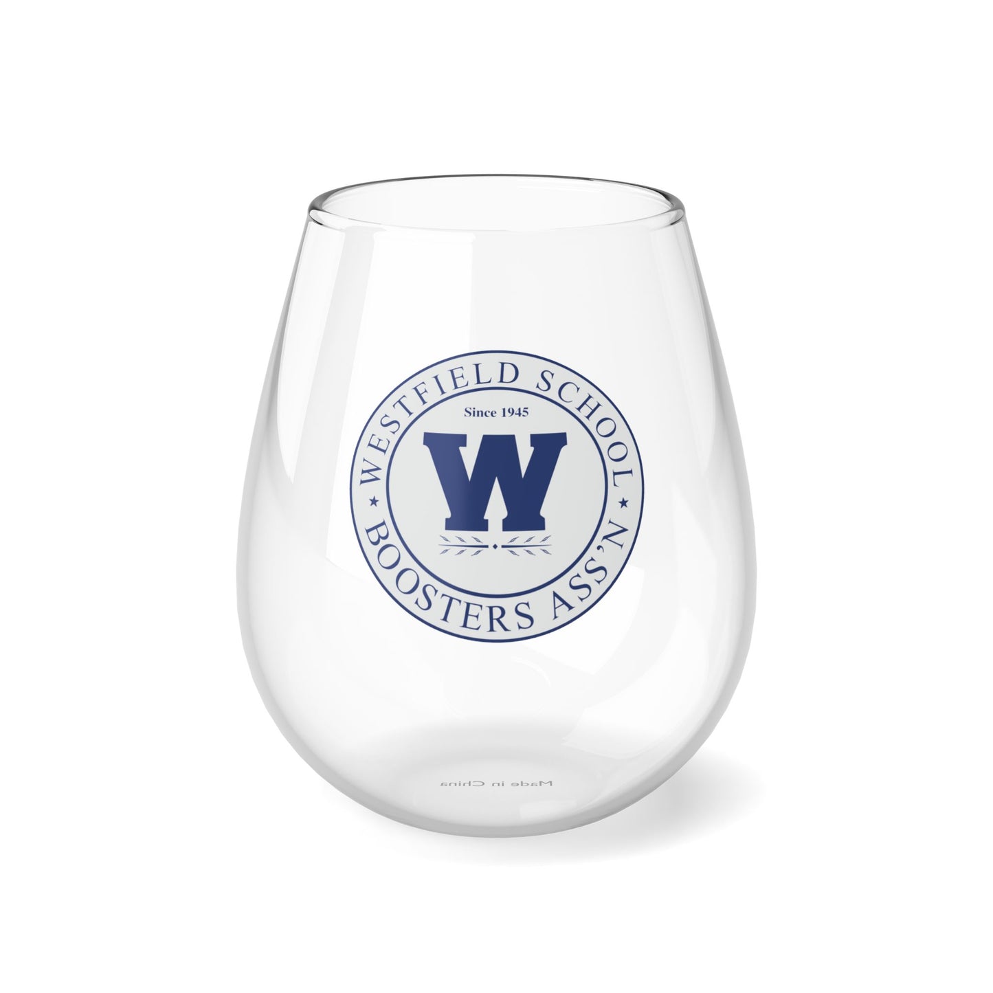 Westfield Boosters Ass'n Stemless Wine Glass