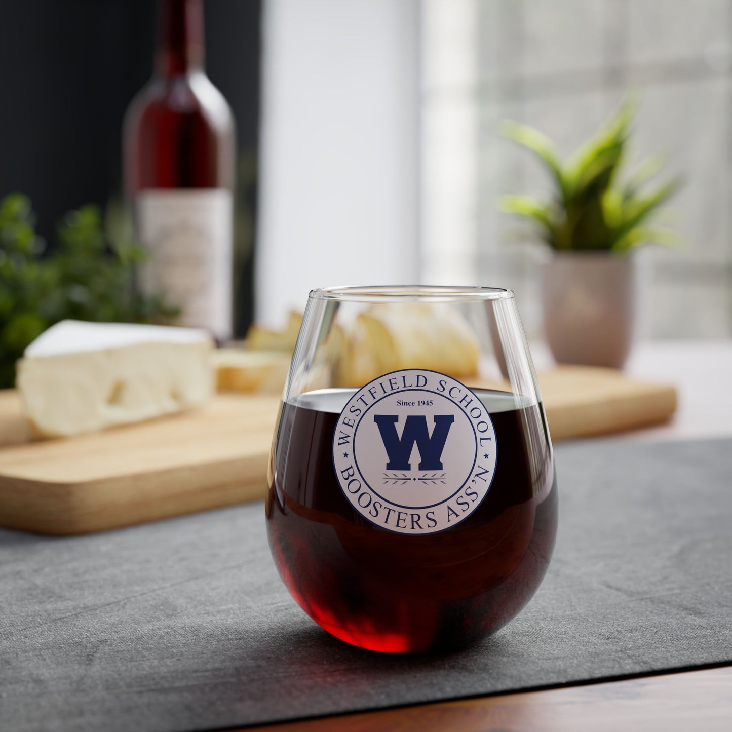 Westfield Boosters Ass'n Stemless Wine Glass