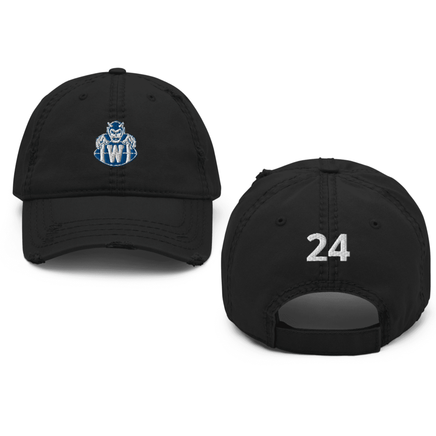 2024 Westfield Football Distressed Hat Personalized with Number (Back) - FITGEAR 4U