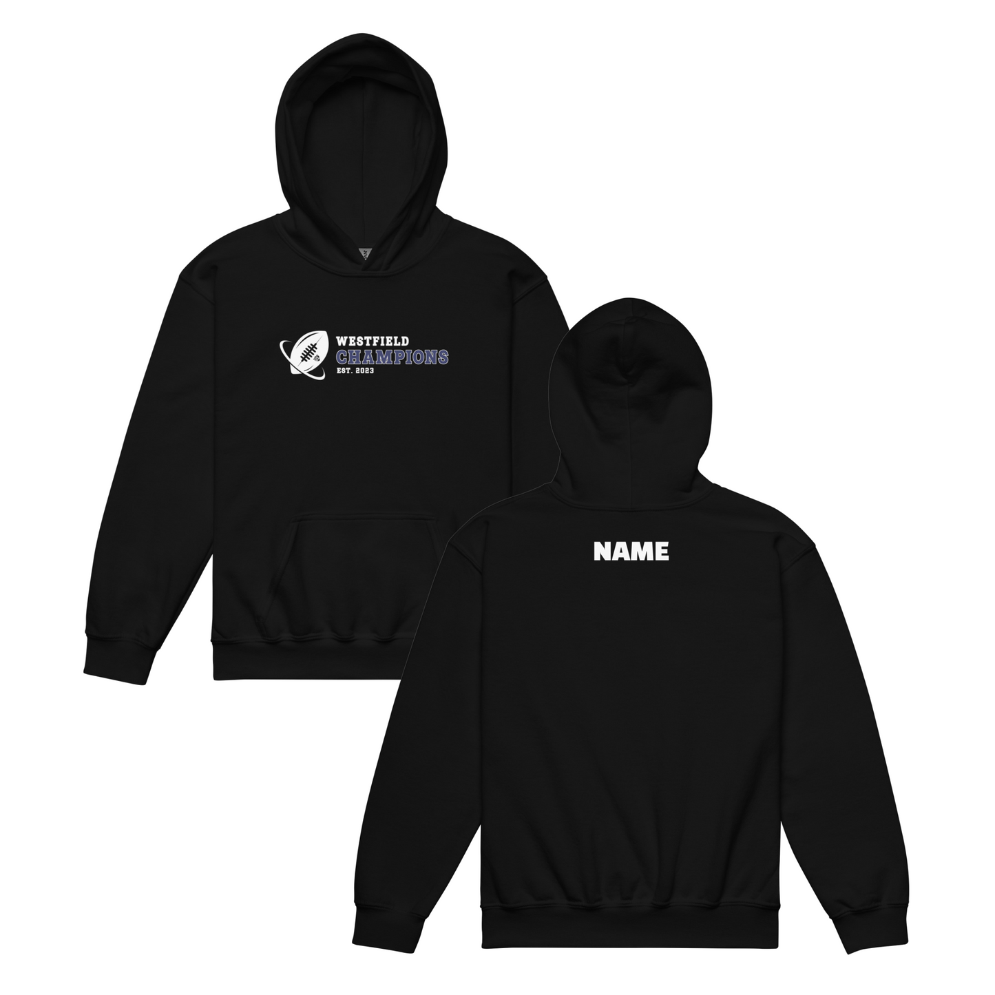 Westfield PAL Champions Youth Hoodie Personalized with Name