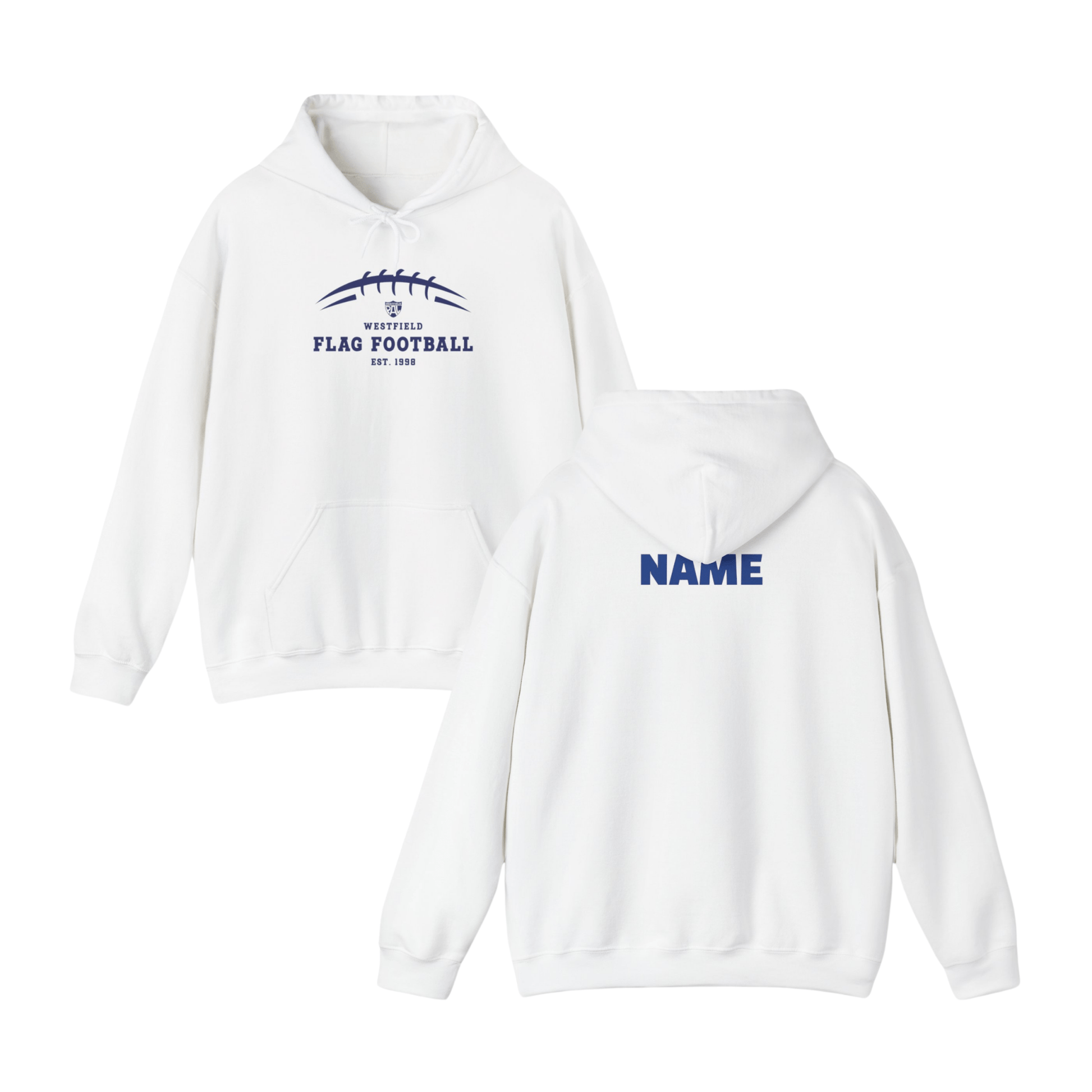 Westfield PAL Flag Football Hoodie Personalized with Name - FITGEAR 4U