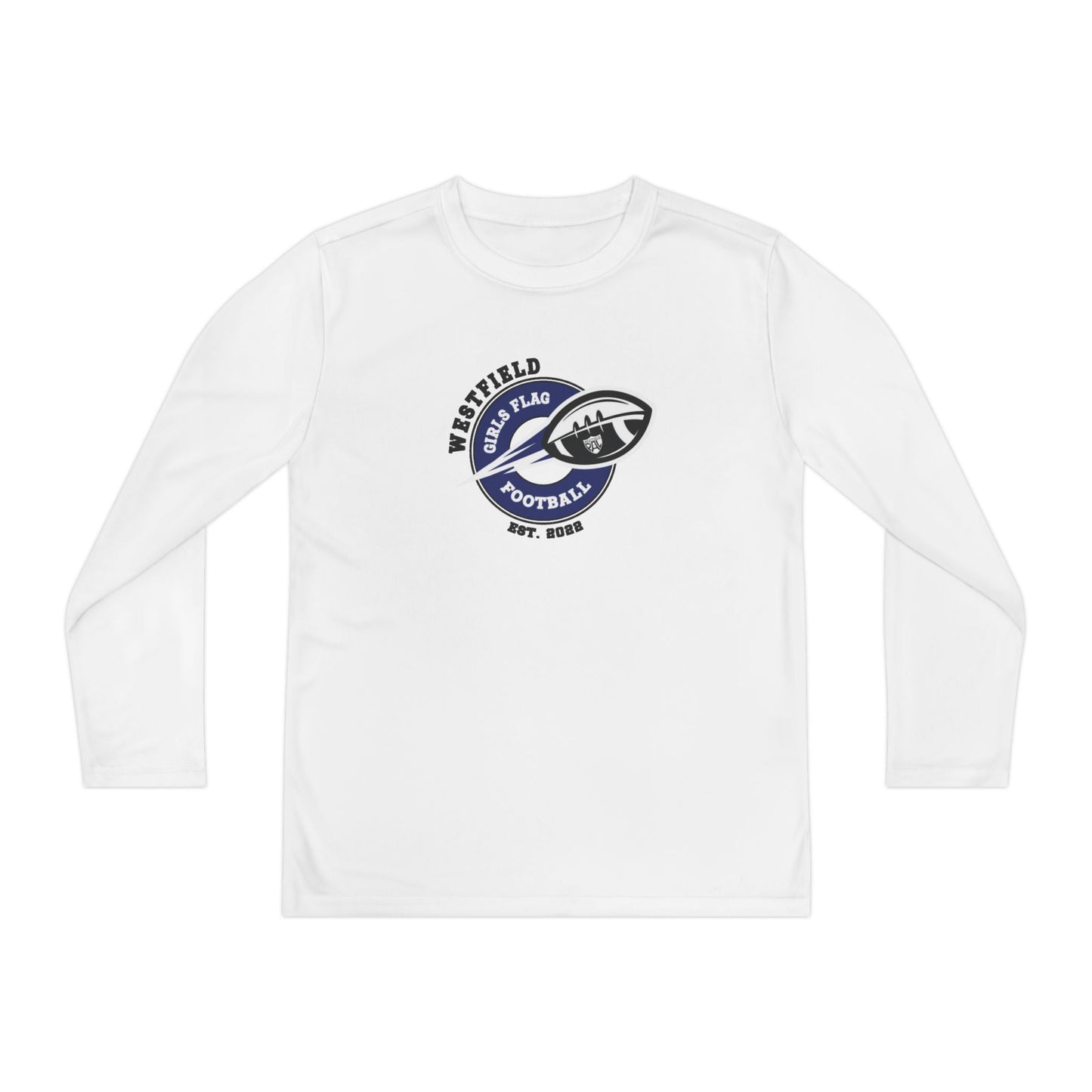 Westfield PAL Girls Flag Football Youth Dry - Fit Longsleeve Tee Personalized with Name - FITGEAR 4U