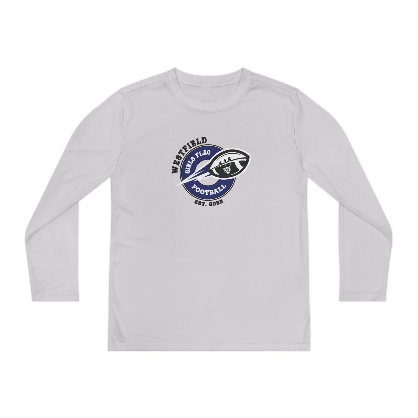 Westfield PAL Girls Flag Football Youth Dry - Fit Longsleeve Tee Personalized with Name - FITGEAR 4U