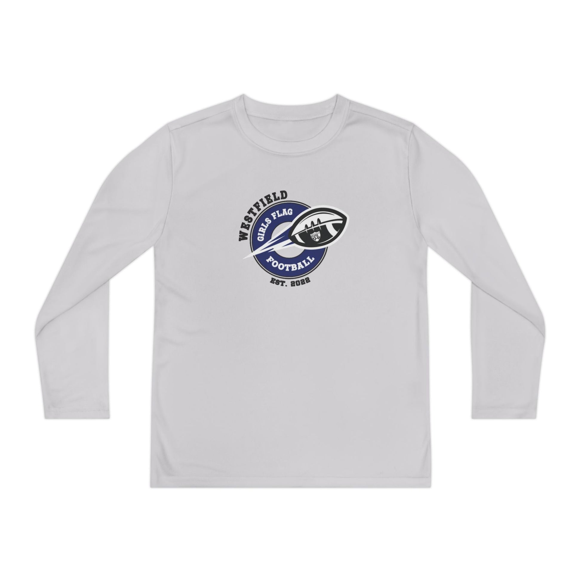 Westfield PAL Girls Flag Football Youth Dry - Fit Longsleeve Tee Personalized with Name - FITGEAR 4U