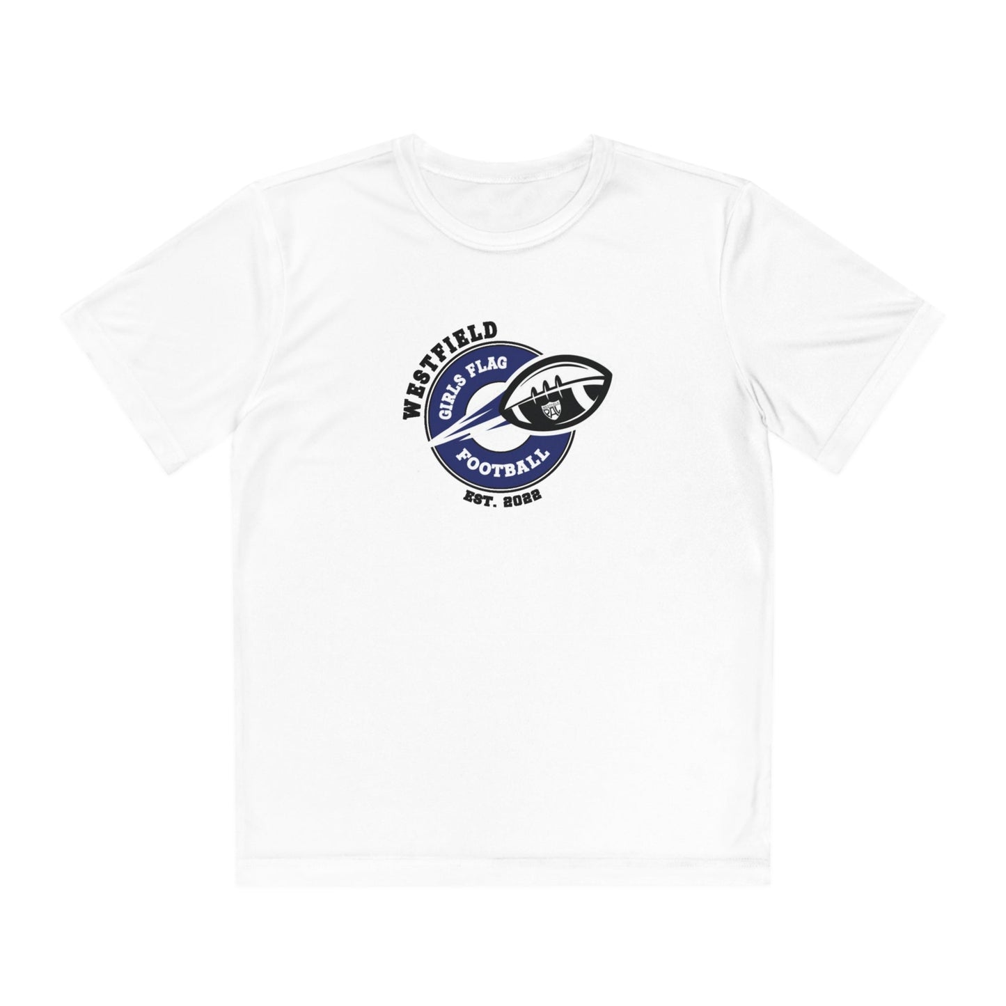 Westfield PAL Girls Flag Football Youth Dry - Fit Tee - FITGEAR 4U