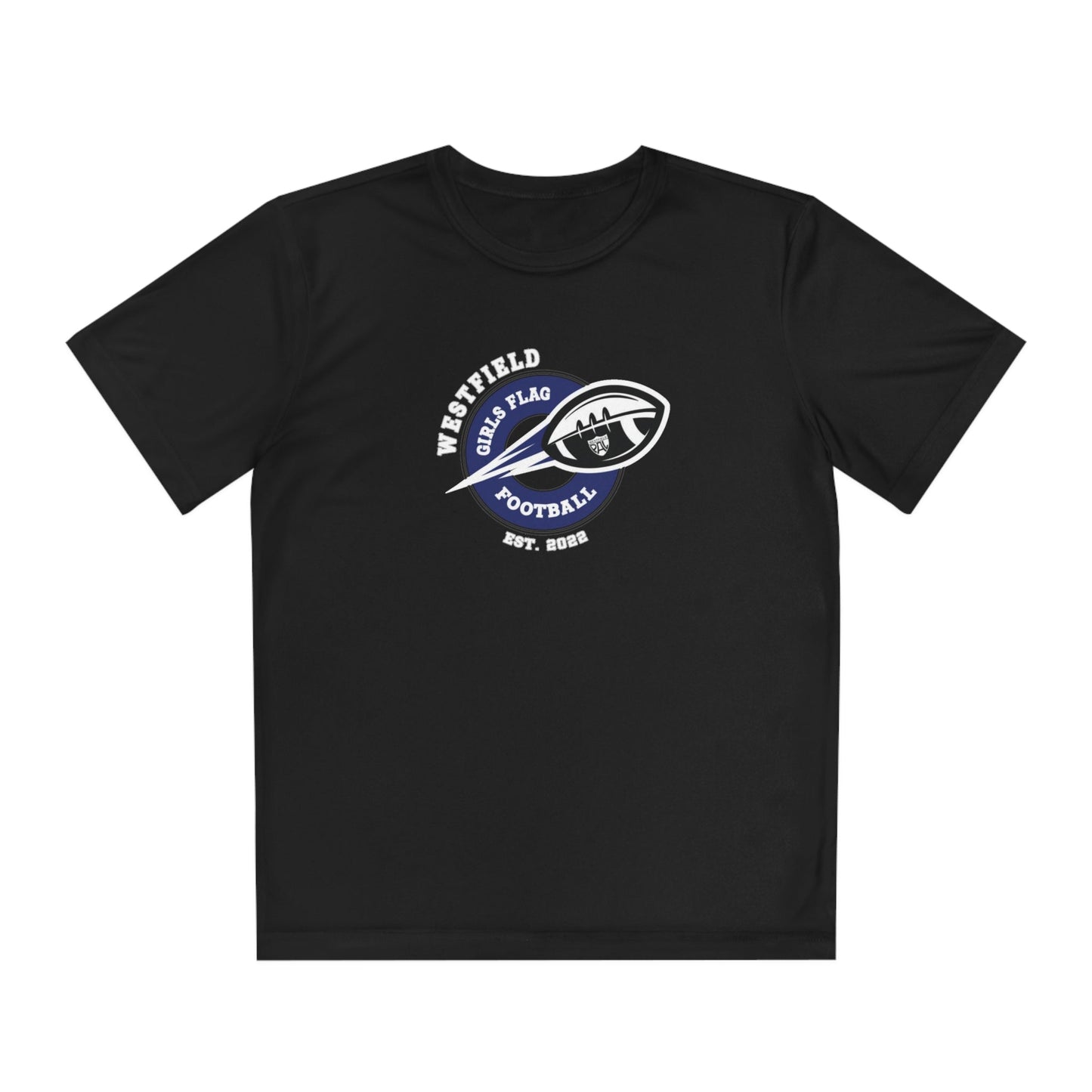 Westfield PAL Girls Flag Football Youth Dry - Fit Tee - FITGEAR 4U