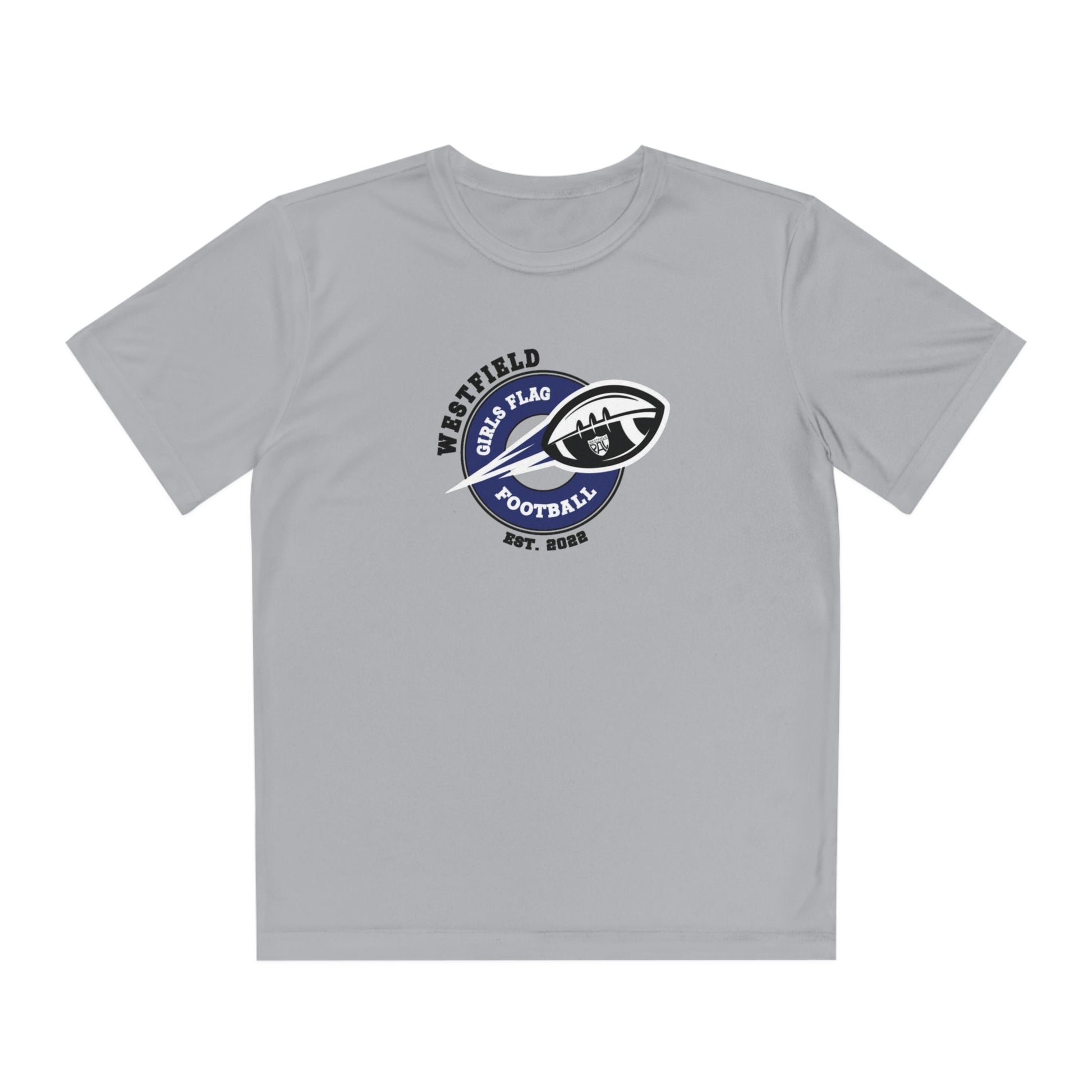 Westfield PAL Girls Flag Football Youth Dry - Fit Tee - FITGEAR 4U