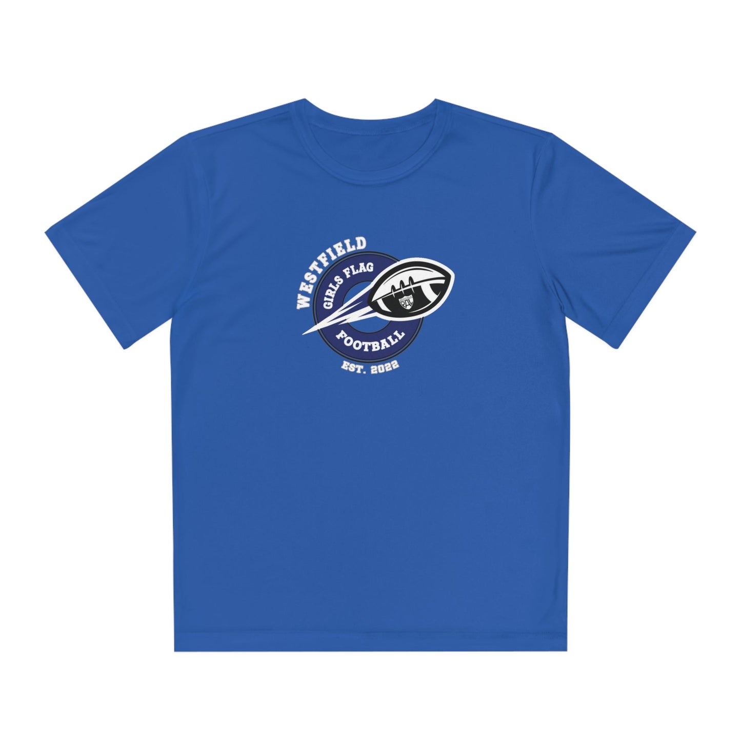 Westfield PAL Girls Flag Football Youth Dry - Fit Tee - FITGEAR 4U